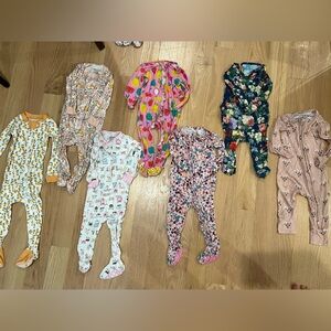 Posh Peanut, Little Bum Bum, Magnetic Me, Burts Bees Baby Footies 9-12months